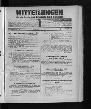 Jahrgang 1929, Hamburg, den 17. März, Nummer 11