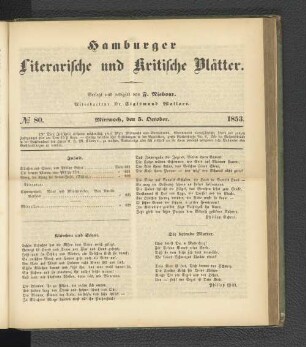 No. 80. 5. Oktober 1853