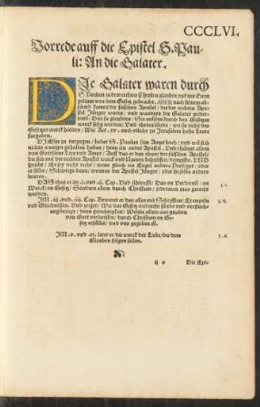 Vorrede auff die Epistel S. Pauli: An die Galater.