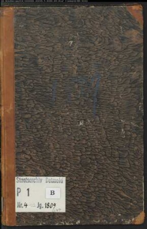 Zivilstandsregister der katholischen Gemeinde Albaxen, Kreis Höxter (GHT 1809) (Gemeinde: Katholische Gemeinde Albaxen, Kreis Höxter)