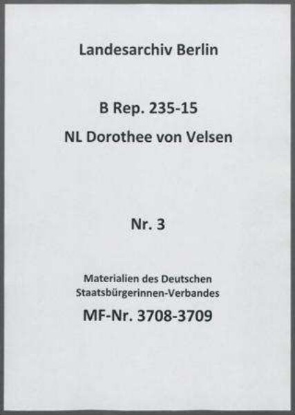 Materialien des Deutschen Staatsbürgerinnen-Verbandes