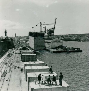 Hafenbau Ponta Delgada Azoren, Portugal, 1937-1940