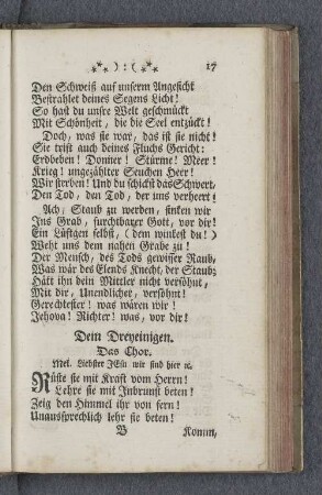 Dem Dreyeinigen.