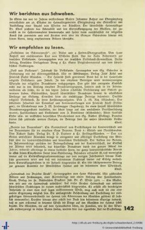 Wir empfehlen zu lesen.