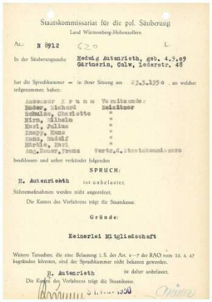 Autenrieth, Hedwig