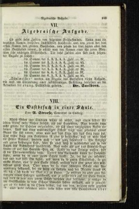 Algebraische Aufgabe