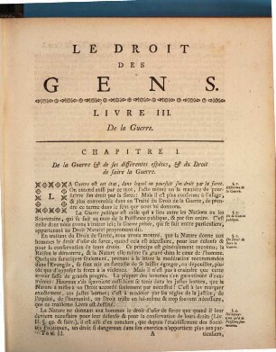 Le droit des gens ou Principes de la loi naturelle : appliqués à la conduite et aux affaires des nations et des souverains, 2