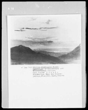 Abendwolken über dem Riesengebirge