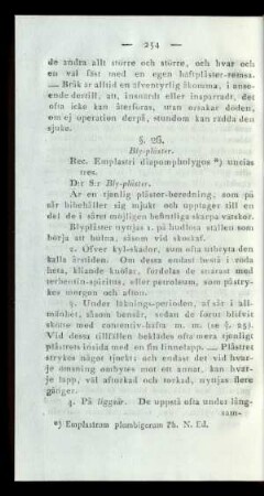 §. 26. Bly-plåster.