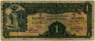 Geldschein, Colon, 9.9.1940