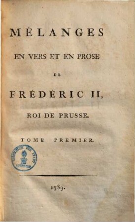 Oeuvres posthumes, 11