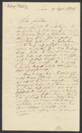 Brief an Rebecka Lejeune Dirichlet : 19. Sept. 1848