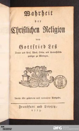 Wahrheit der Christlichen Religion