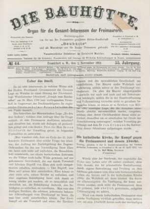 No. 44. Frankfurt a. M., den 2. November 1912. 55. Jahrgang.