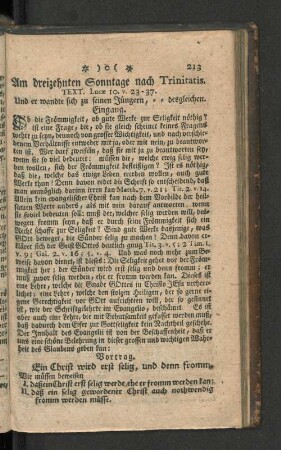 [Am dreizehnten Sonntage nach Trinitatis ... Am sechs u. zwanzigsten Son[n]t. nach Trinitatis.]