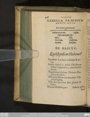 De Habitu.