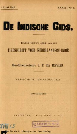 XXXIV. No. 6. 1 Juni 1912