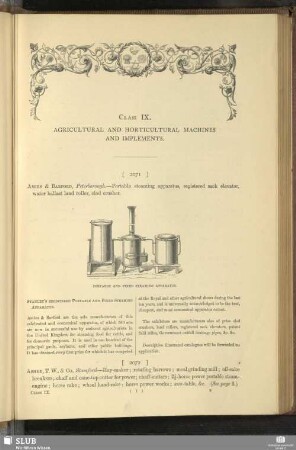 Class IX. Agricultural And Horticultural Machines And Implements