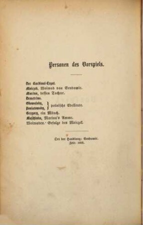 Friedrich Hebbel's sämmtliche Werke, 6. Demetrius. Posthuma: Dramatische Fragmente