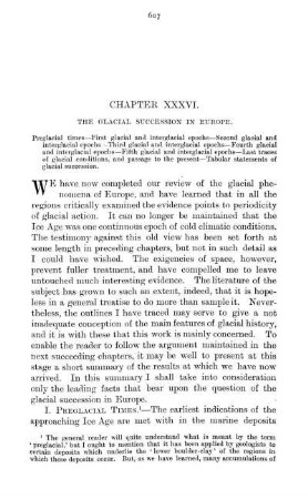 Chapter XXXVI. The Glacial Succession In Europe