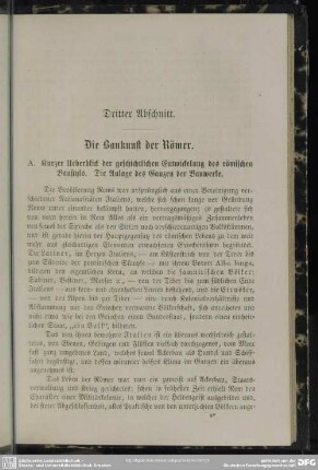 Dritter Abschnitt. Die Baukunst der Römer