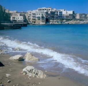 Gozo, Insel. Seebadeort Marsalforn