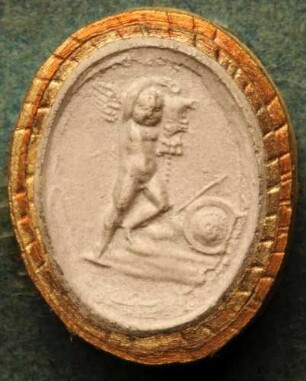 CCupido als Sieger errichtet ein Trophäum (Daktyliothek, Supplement)
