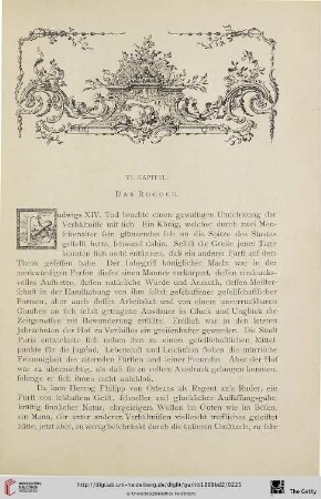 VI. Kapitel. Das Rococo
