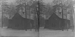 Elternhaus von Rudolf Zimmermann : Rochlitzer Berg, das Elternhaus von Rudolf Zimmermann (Turmwärterhaus) im Winter, Ansicht.