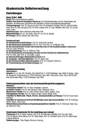 Akademische Selbstverwaltung