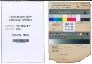 Entnazifizierung Maria Schmitz , geb. 03.10.1914 ()