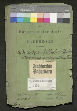 Die Kreis-Spar- und Leihkasse zu Paderborn: Die Verwendung deren disponiblen Fonds