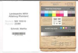 Entnazifizierung Martha Schmidt, geb. 02.12.1903 (Kauffrau)