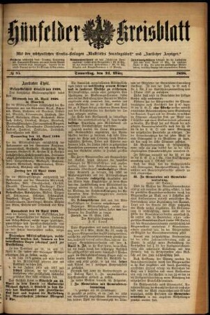 Ausgabe vom Donnerstag, den 24. März 1898.