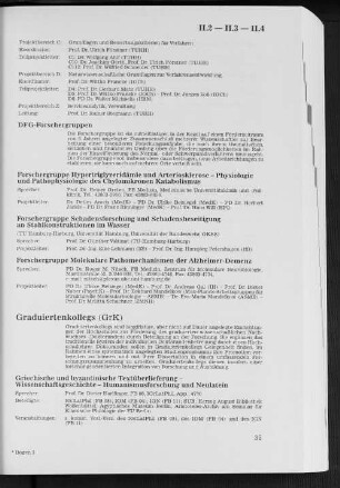 II.4 Graduiertenkollegs (GrK)
