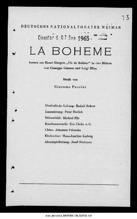 La Boheme