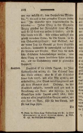 Keuschheit. - Schmeicheley.