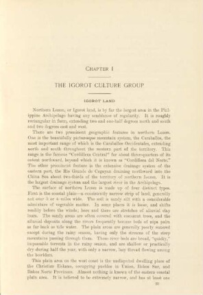 Chapter I. The Igorot culture group