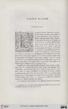 2. Pér. 2.1869: L' Album Boetzel : Salon de 1869