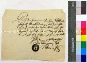 Quittung für den Zimmermeister Eduard Holldack über den Kauf einer Erbbegräbnisstelle auf dem Friedhof; Gerdauen, 19. Aug. 1870