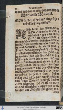 Gott hat den Ehestand eingesetzt, und Christus geheiliget.