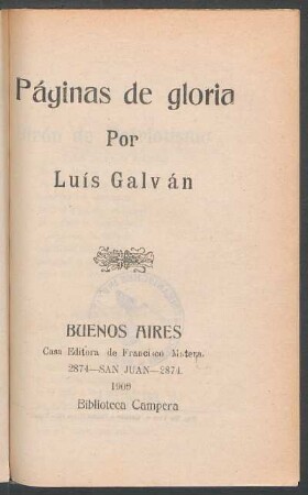 Paginas de gloria