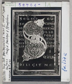 München, Staatsbibliothek, Clm 4452 (Perikopenbuch Heinrichs II.), Fol.137r: Anfang der Perikope für Pfingsten