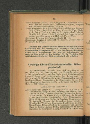 Vereinigte Elbeschiffahrts-Gesellschaften Aktien-gesellschaft