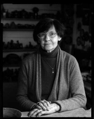 Eva-Ursula Lange (sorb. Wórša Lanzyna, 1928-2020), Buchgestalterin, Illustratorin, Keramikerin, Baruth bei Bautzen