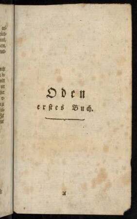 1-108, Oden erstes Buch.