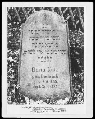 Grabstein Berta Katz (+1935)