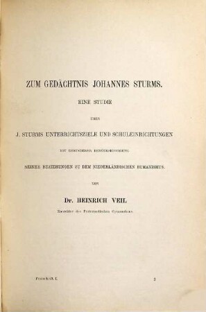Festschrift zur Feier des 350jährigen Bestehens des Protestantischen Gymnasiums zu Strassburg, 1