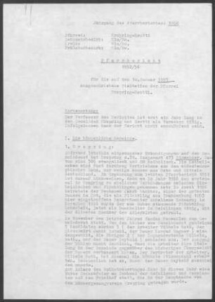 Urspring-Reutti: Pfarrbericht 1956 Visitationsbericht (kurz) Urspring 1957 und Inspektionsbericht Reutti 1957