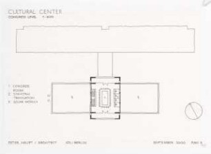 Kulturzentrum, Ios: Grundriss Obergeschoss 1:200